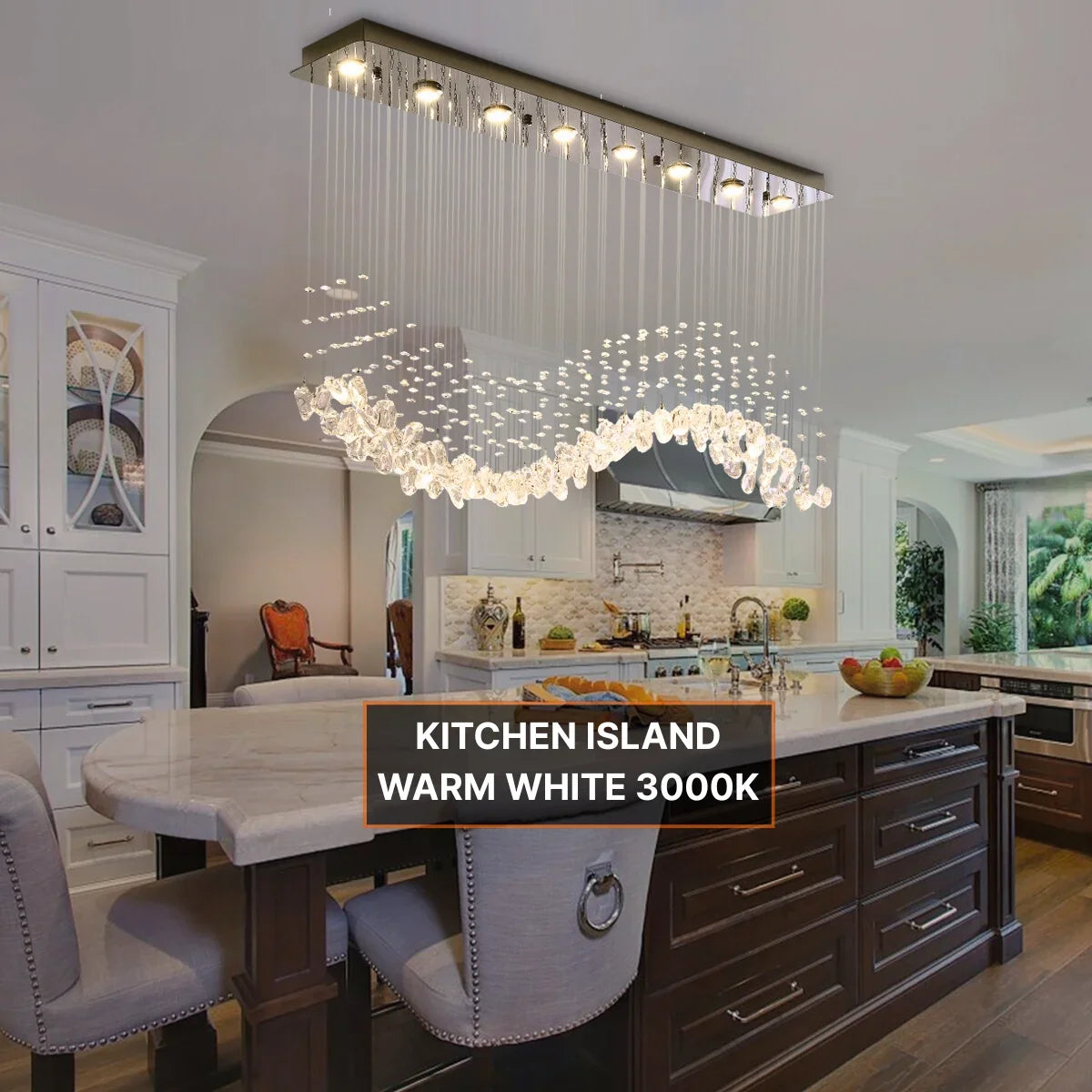 White and Gold Pendant Light