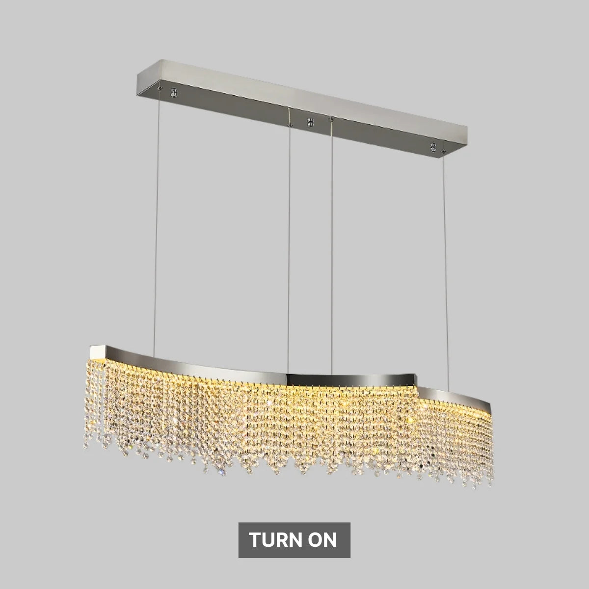 6 light crystal chandelier