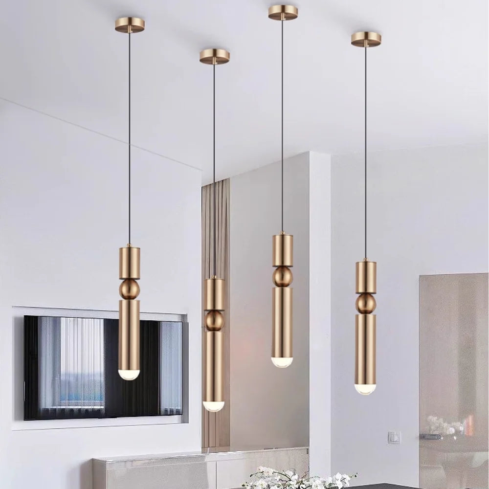gold pendant lights