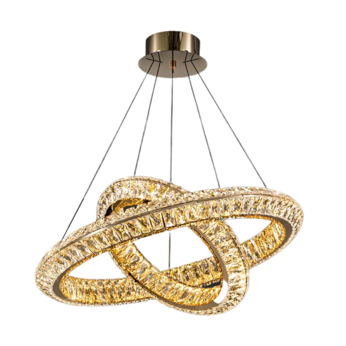 rings crystal chandelier