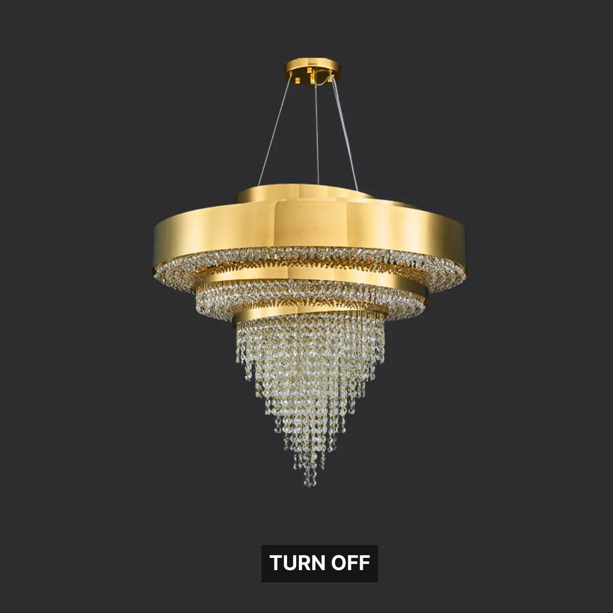 living room gold crystal chandelier