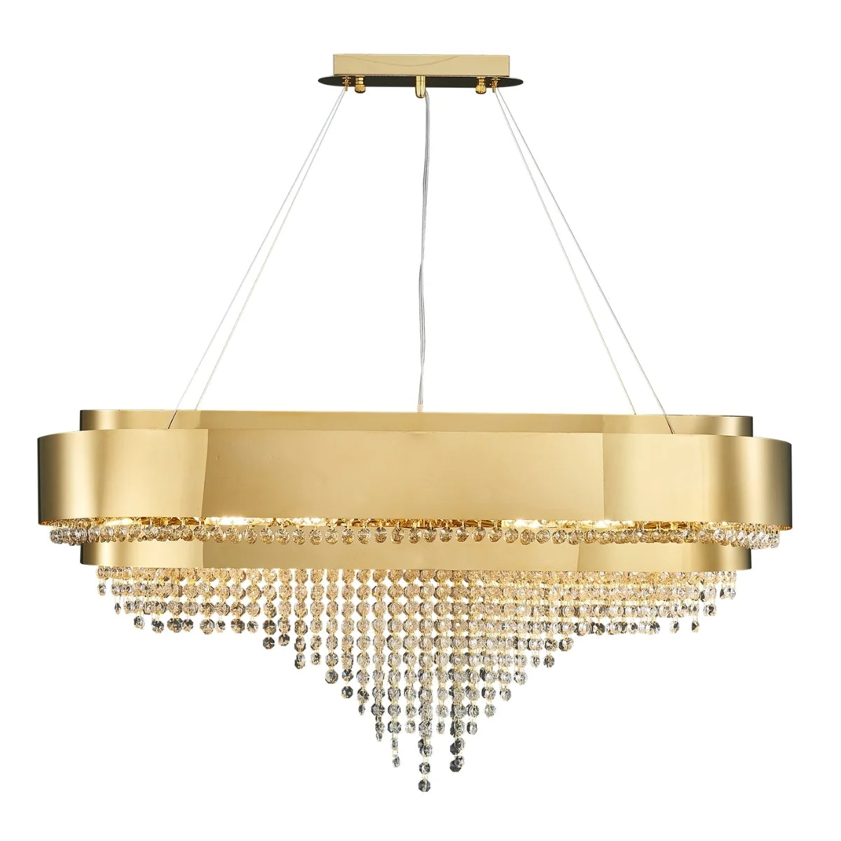 dining room gold crystal chandelier