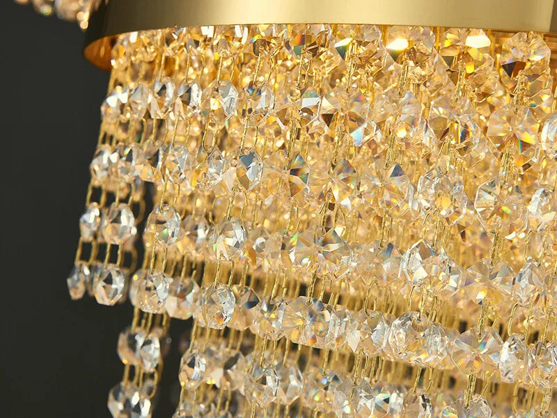 dining room gold crystal chandelier