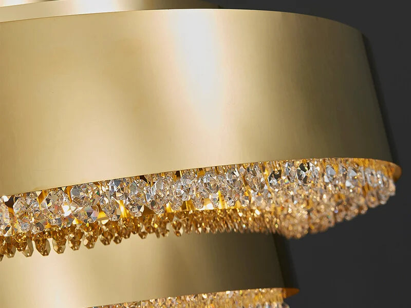 dining room gold crystal chandelier