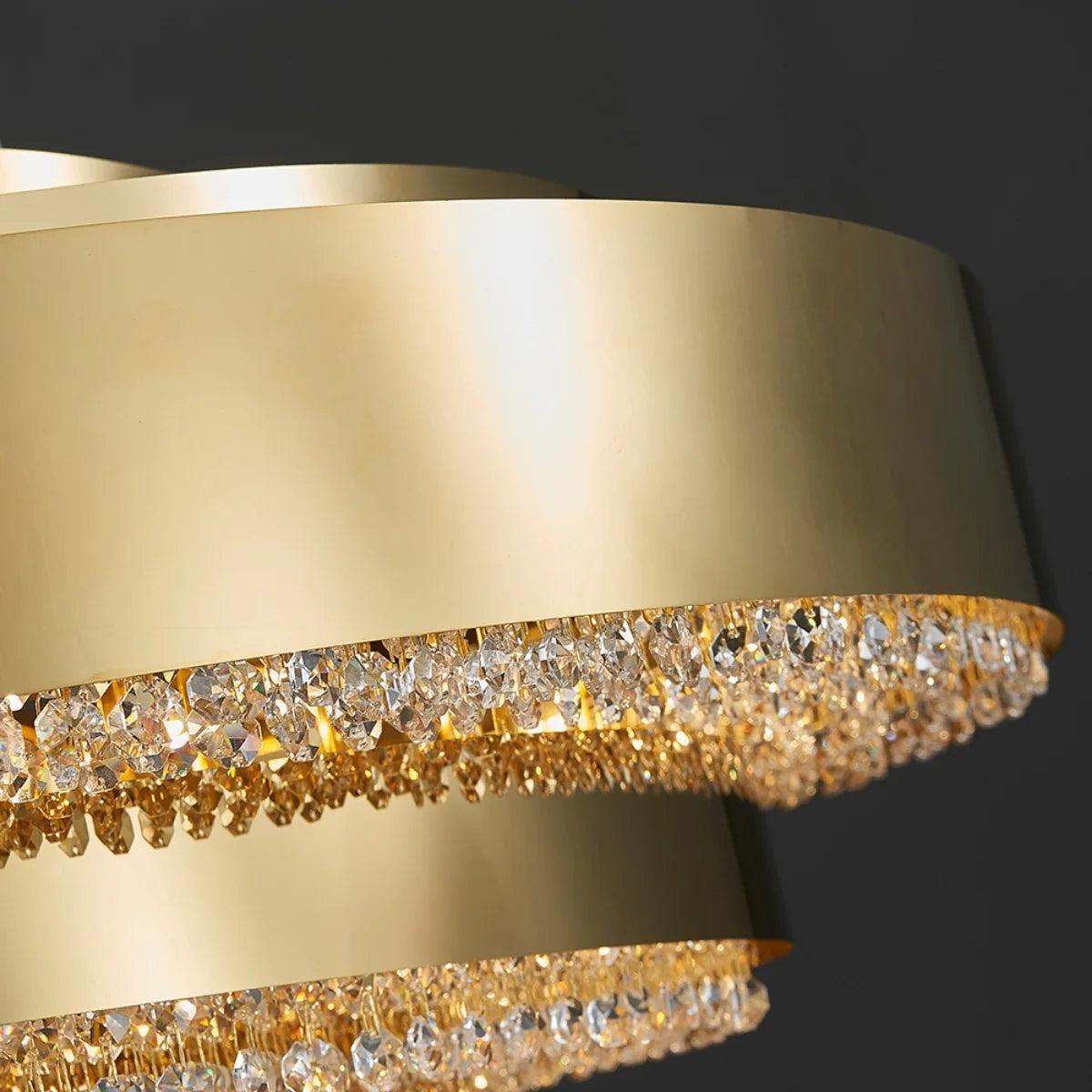 dining room gold crystal chandelier