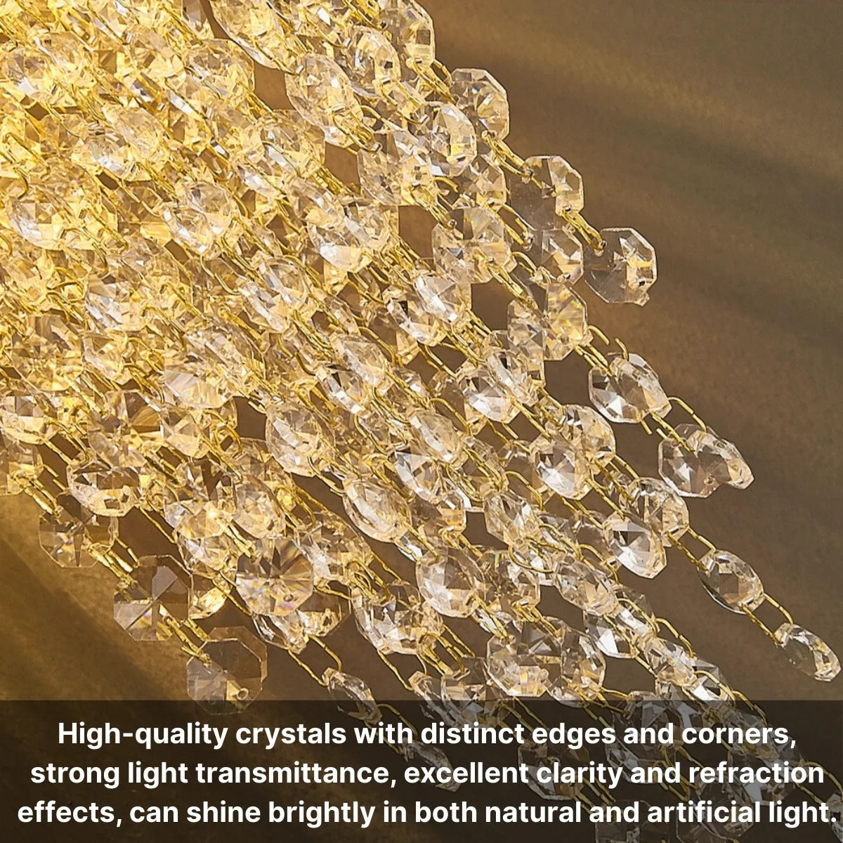 modern gold crystal sconce