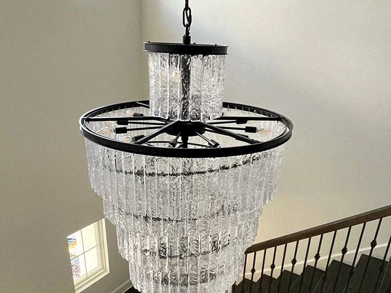 Large Black Chandelier