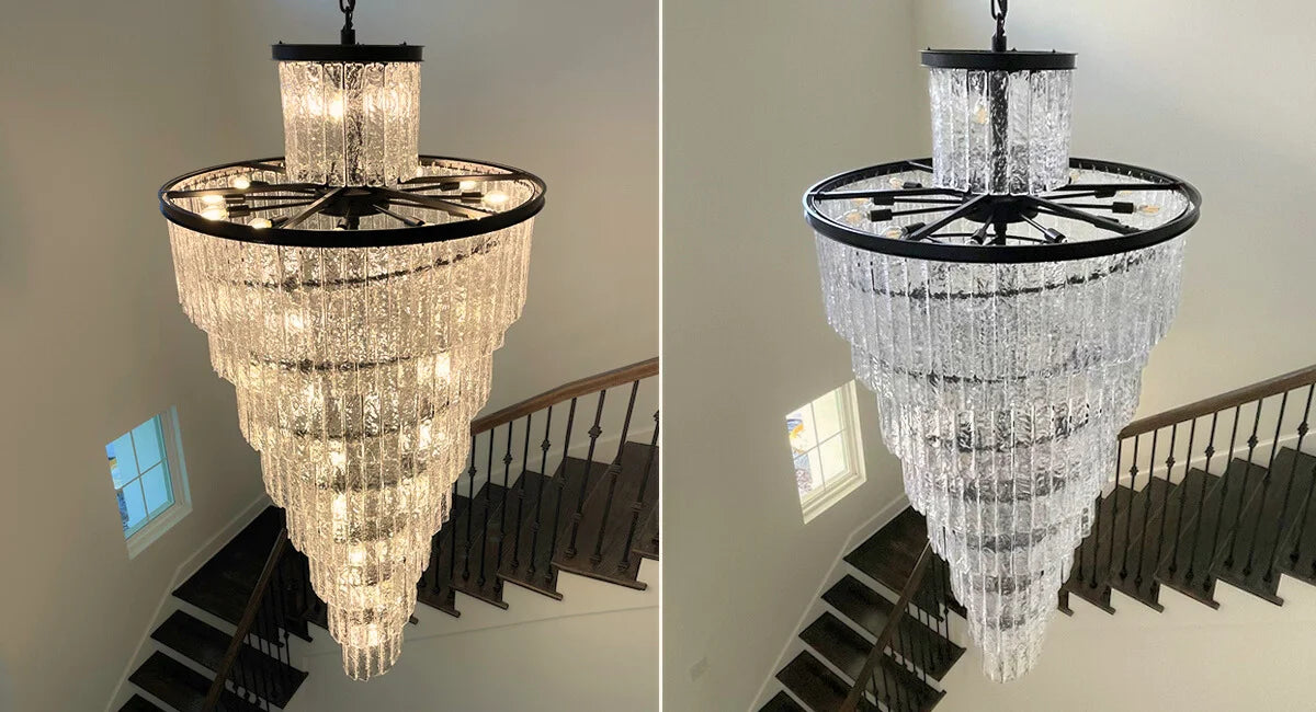 Large Black Chandelier