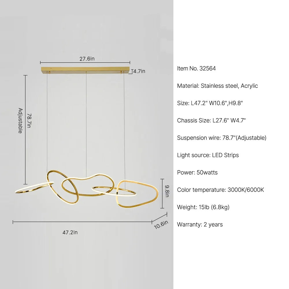 design led chandelier for dining room