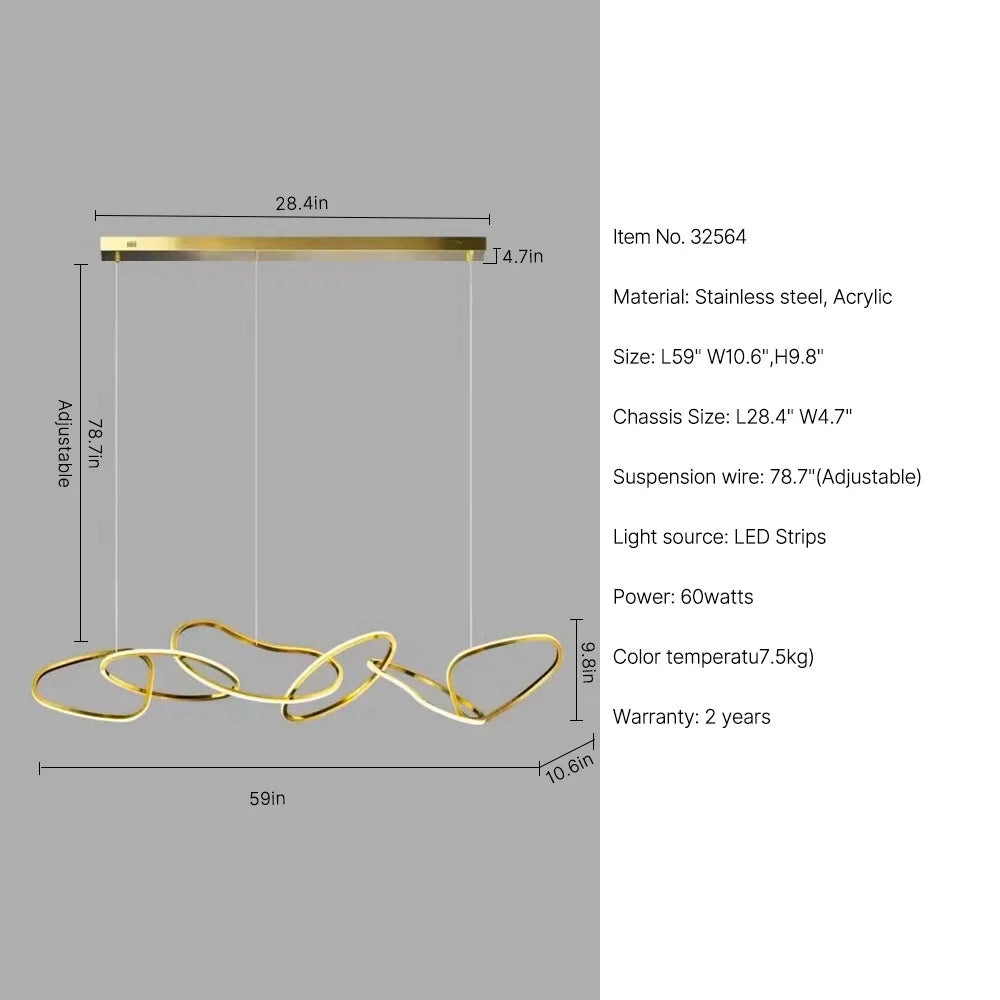 design led chandelier for dining room