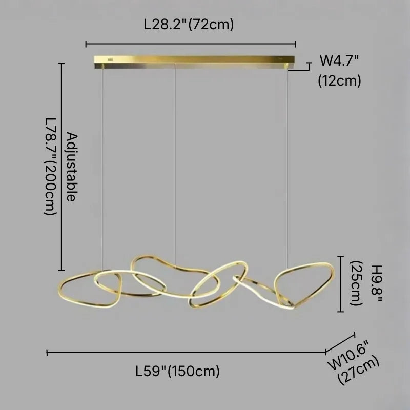 design led chandelier for dining room