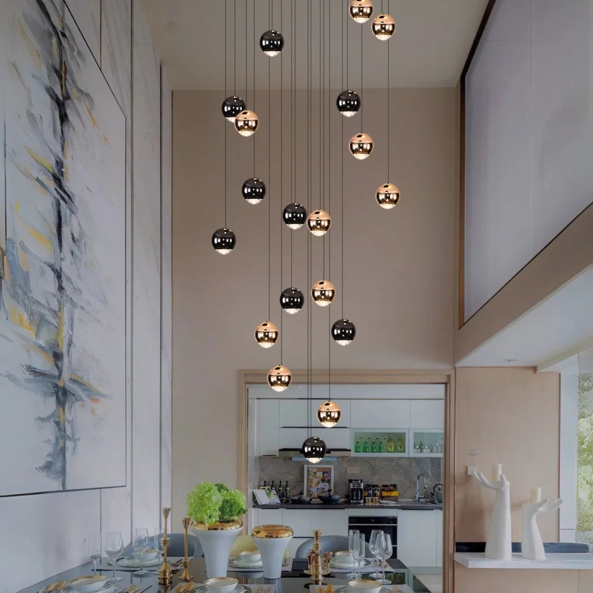 long chandelier