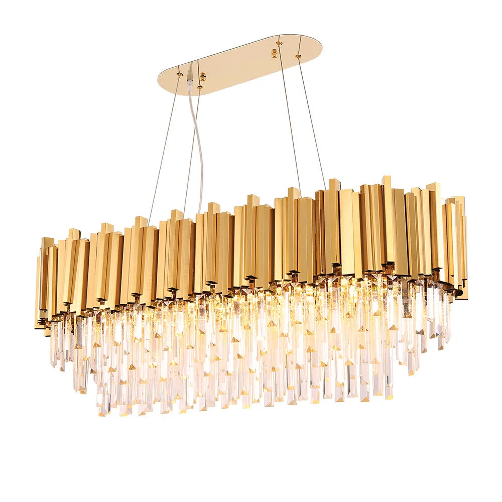 gold dining room chandelier