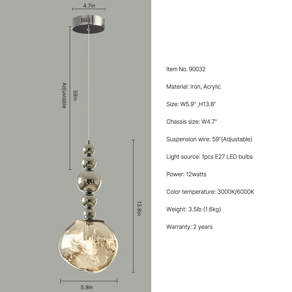 globe pendant light