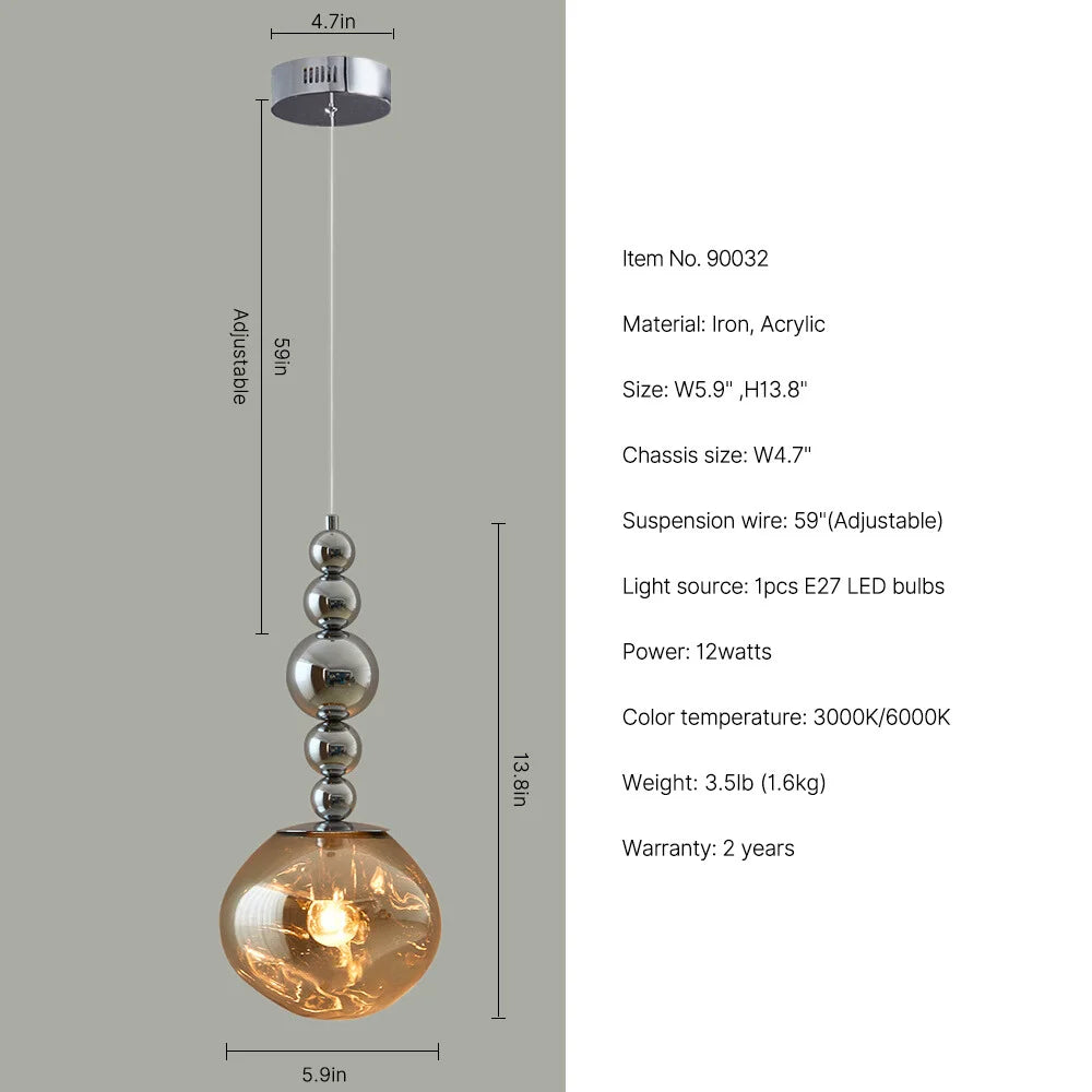 globe pendant light