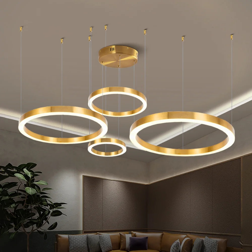 Ring chandelier for living room