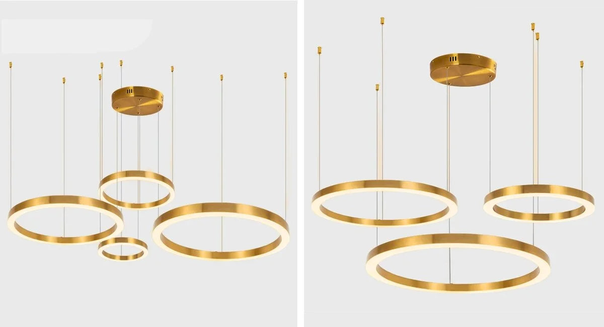 Ring chandelier for living room