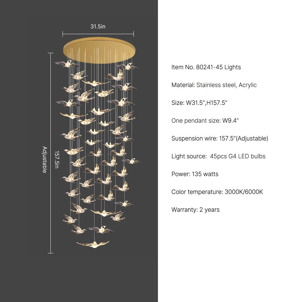 Bird Chandelier