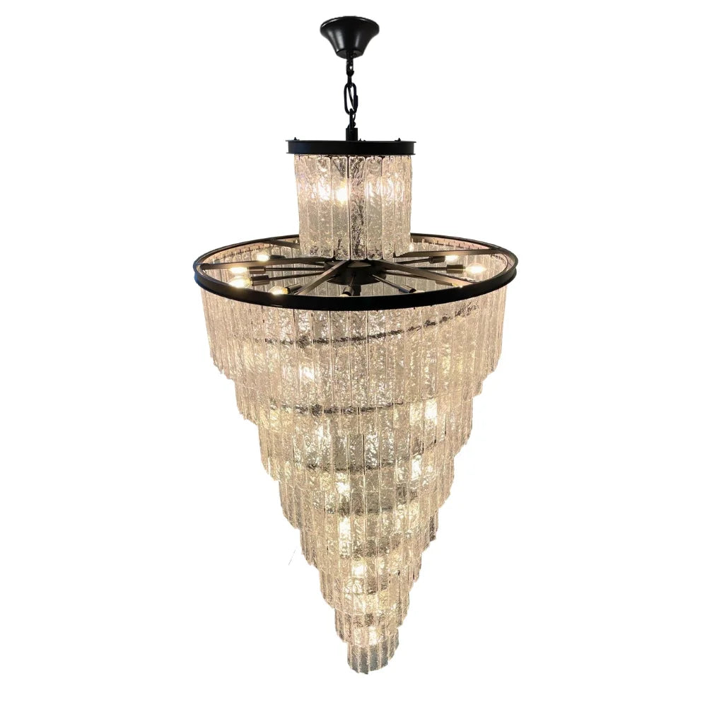 Black Glass Pendant Light