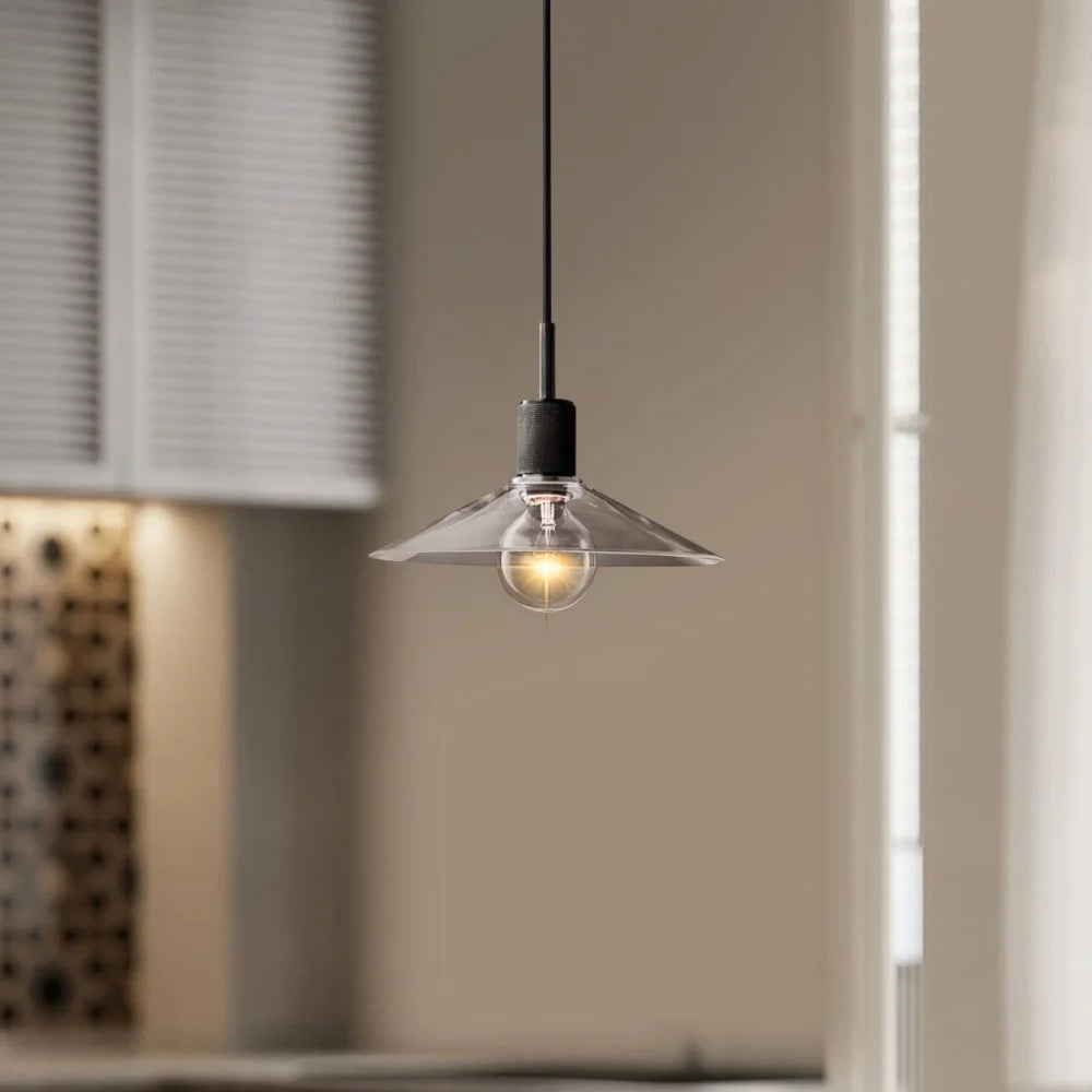 black and gold dome pendant light