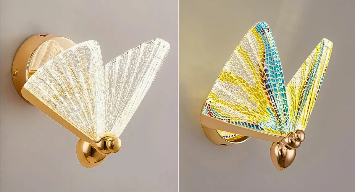 butterfly wall light