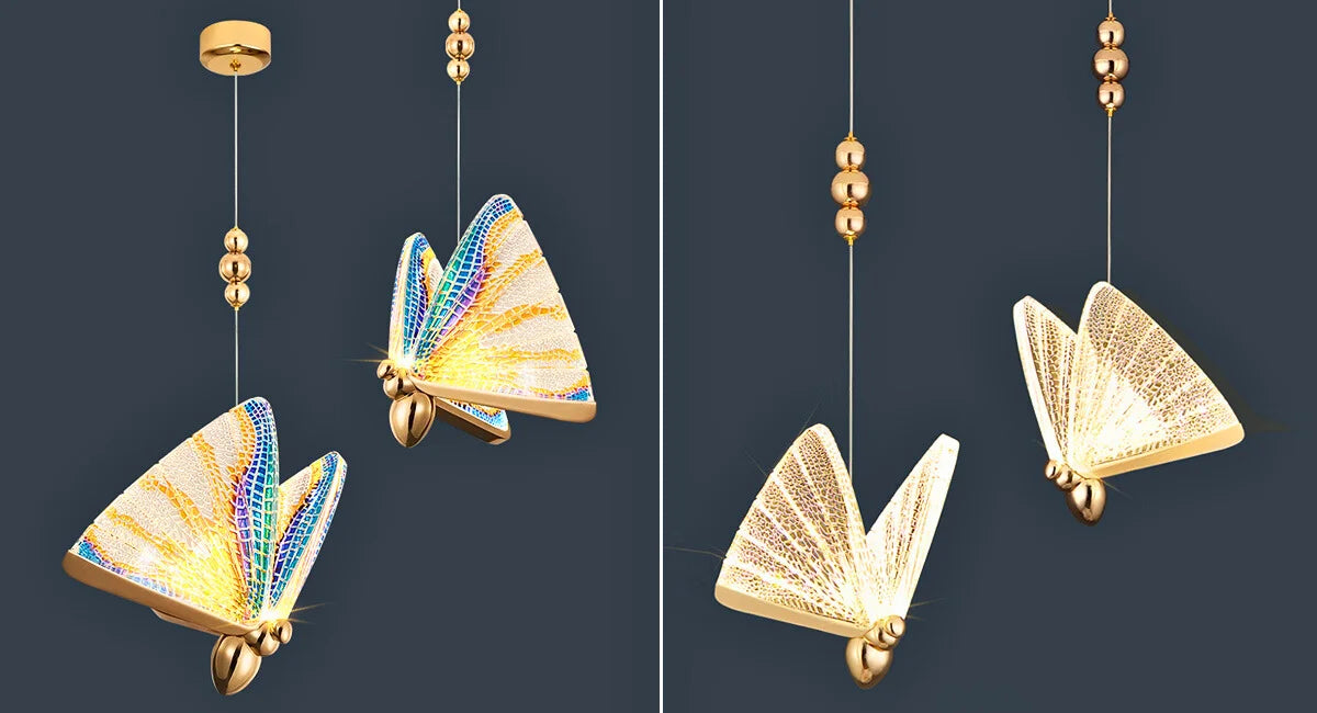 butterfly pendant light