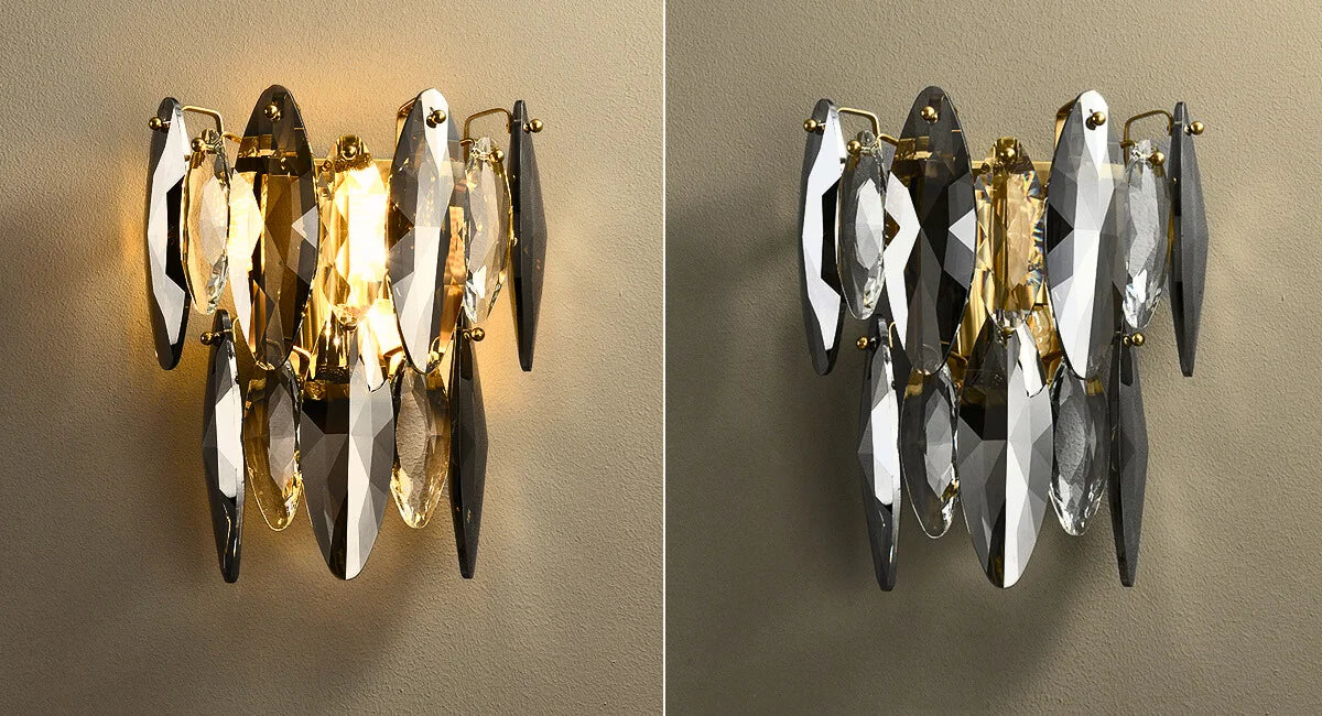 Crystal wall lamp