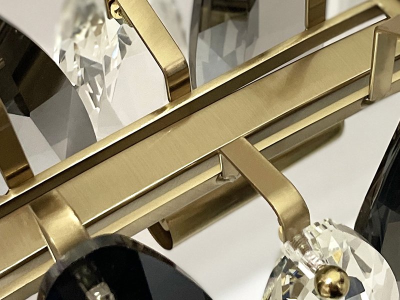 Cascadia Chandelier-Large Modern Gray Crystal Chandelier For Living Room Detail