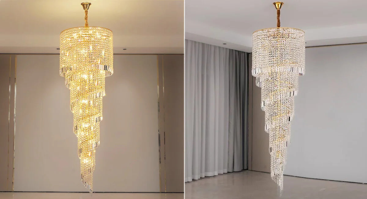 hanging chandelier for tall ceiling