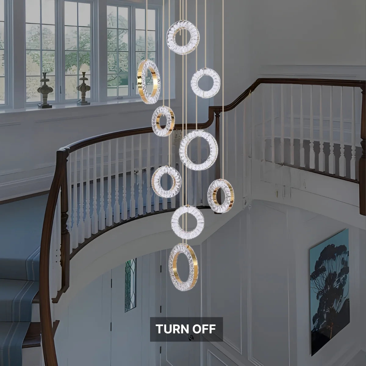 foyer chandelier modern