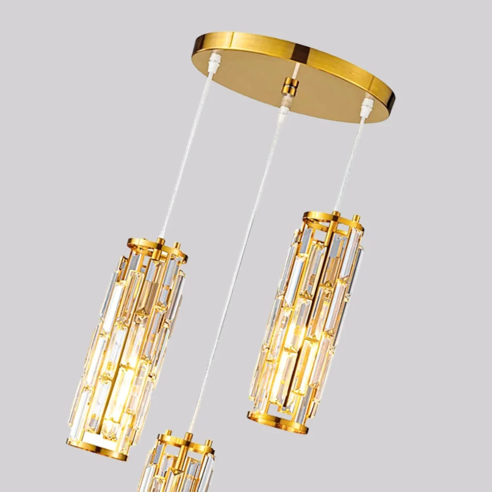 Minimalist Crystal Light Fixture