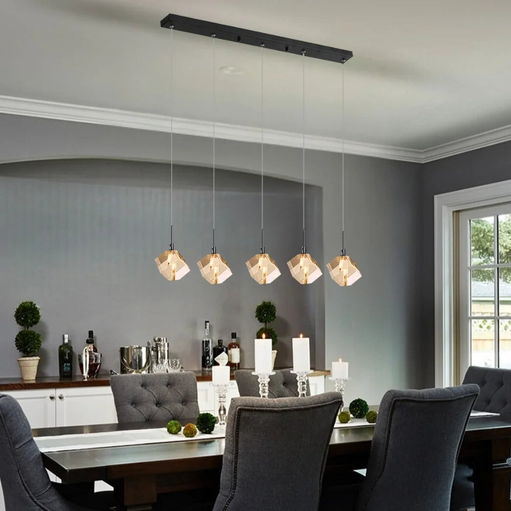 black minimalist pendant light