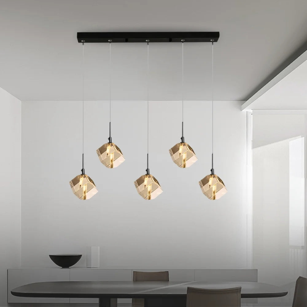 black minimalist pendant light