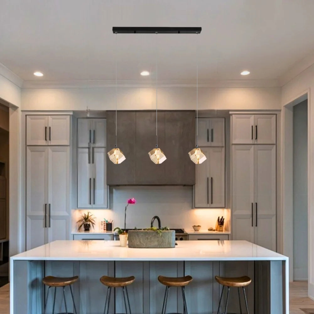 black minimalist pendant light