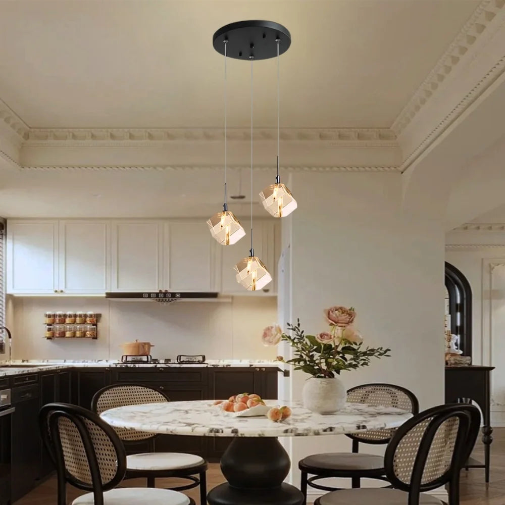 crystal small pendant light