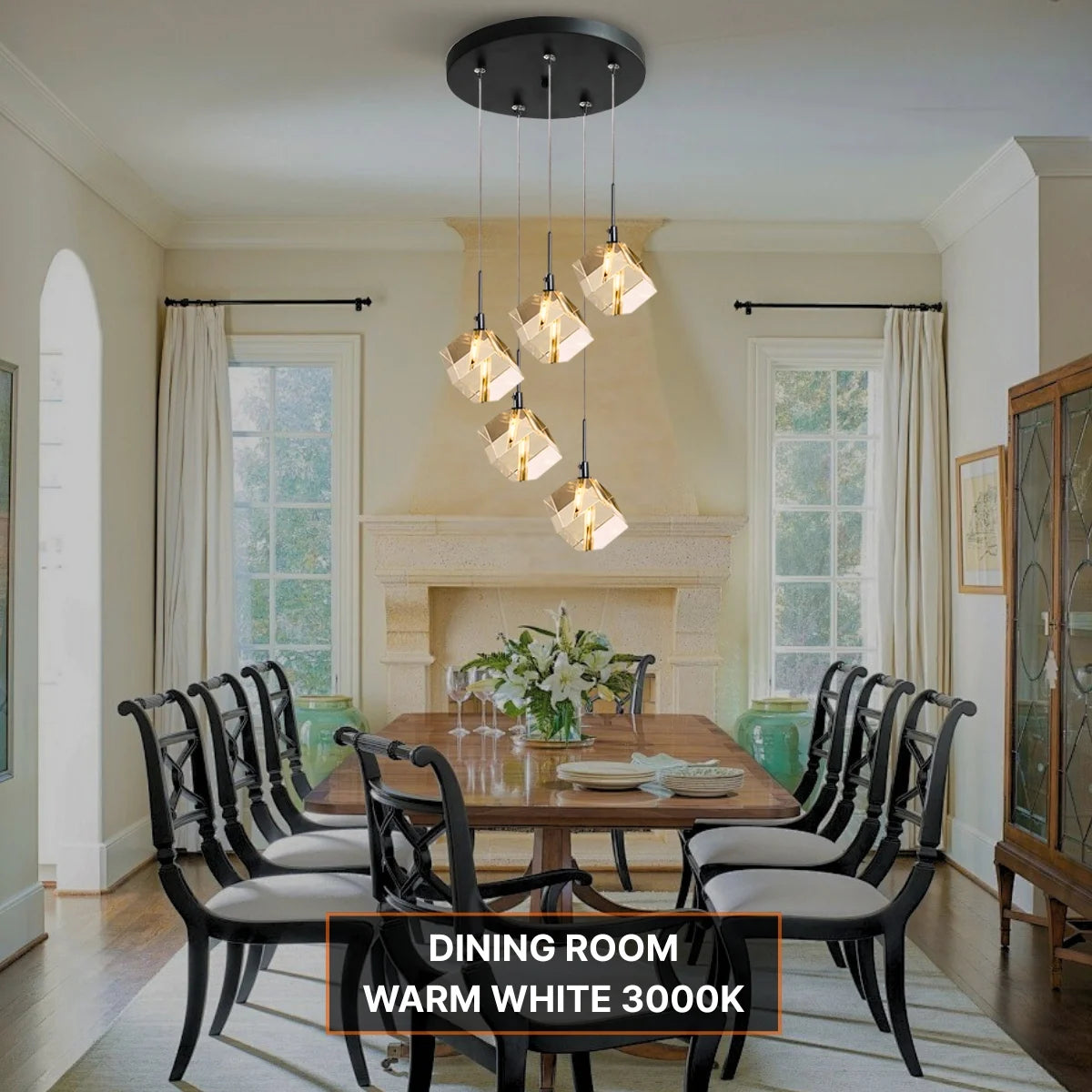 black minimalist pendant light