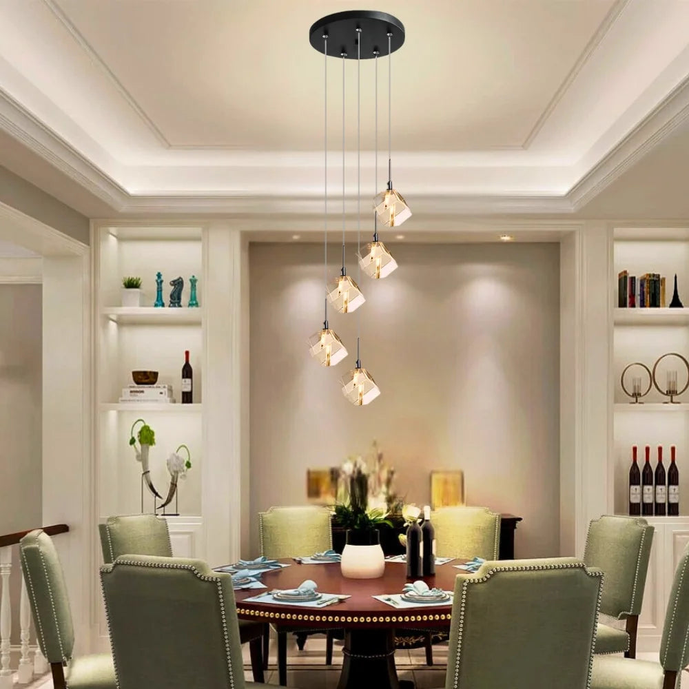 black minimalist pendant light