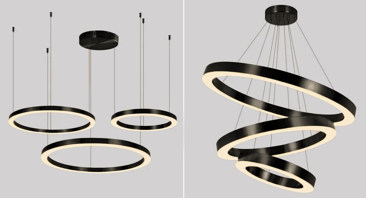 Modern Black Chandelier