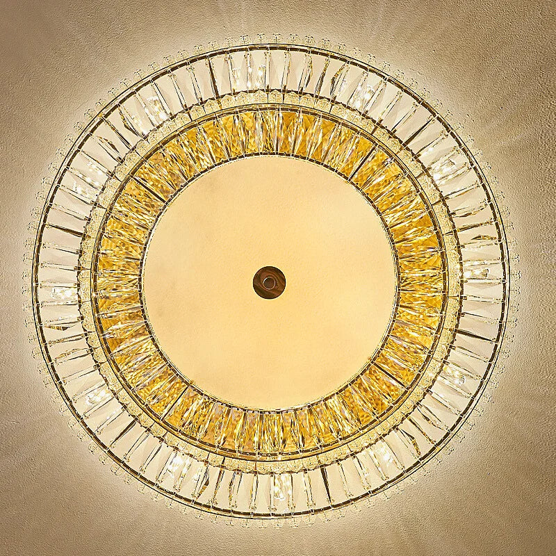 Large crystal ceiling lamp