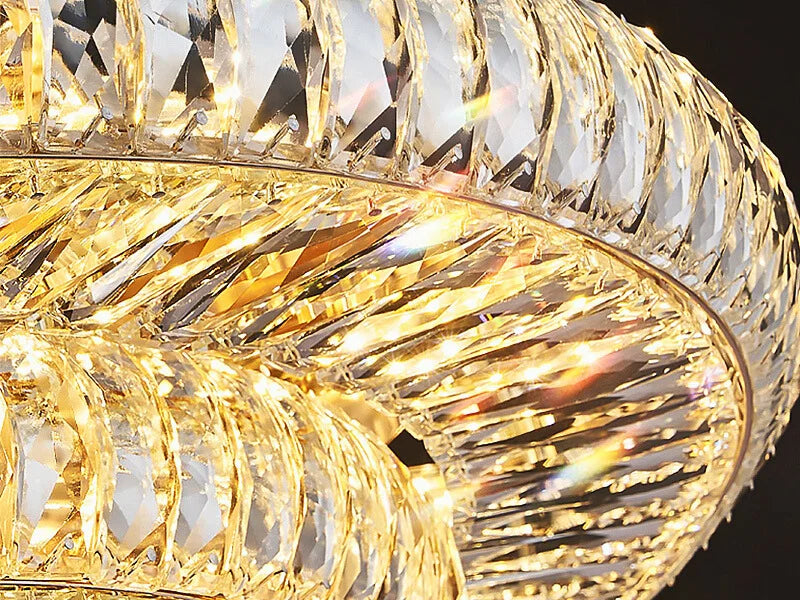 Large crystal ceiling lamp
