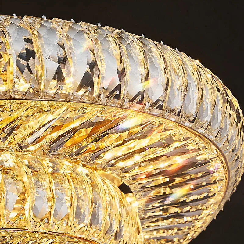 Large crystal ceiling lamp