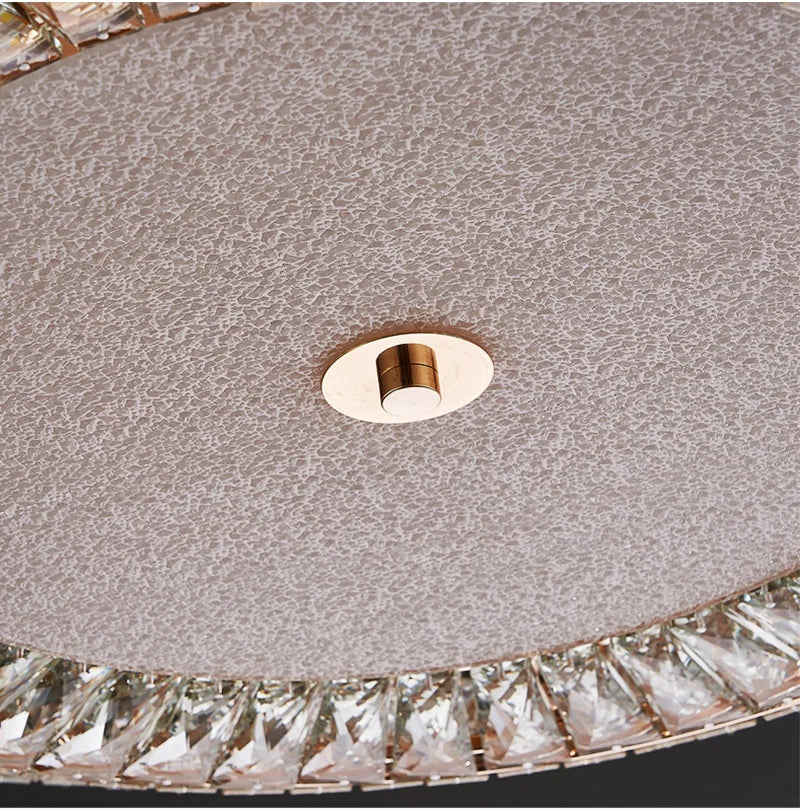 Large crystal ceiling lamp