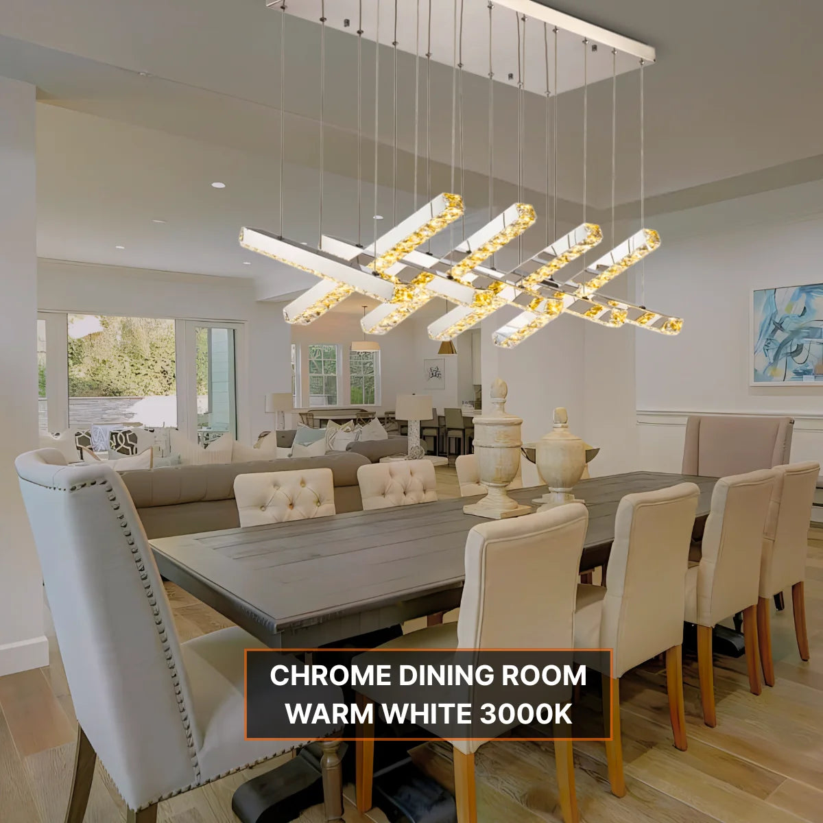 Crux Modern Crystal Pendant Light