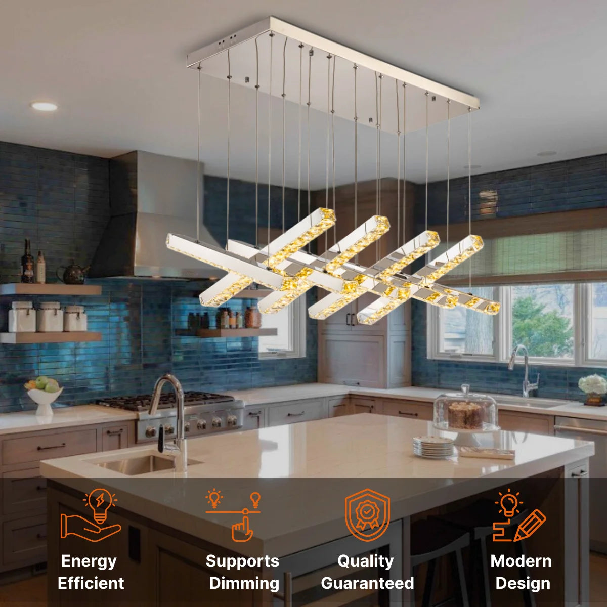 Modern Crystal Pendant Light