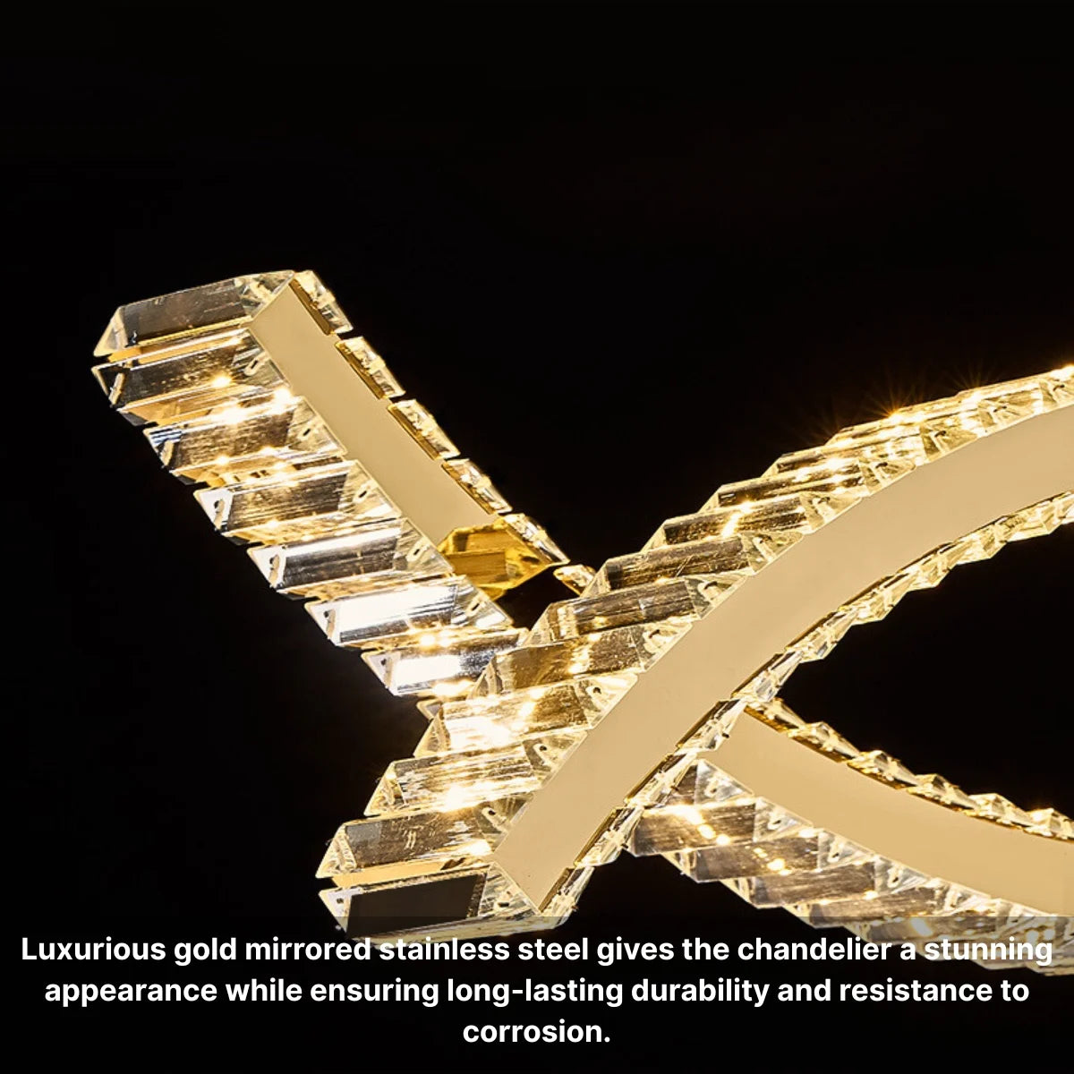 LED wave pendant light