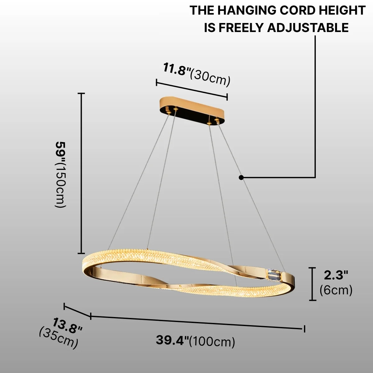 luxury gold chandelier for dining room