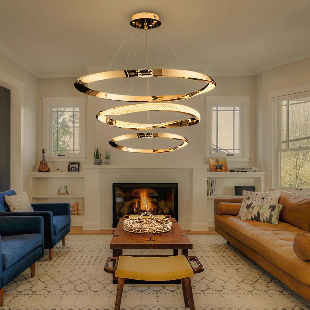 design led chandelier