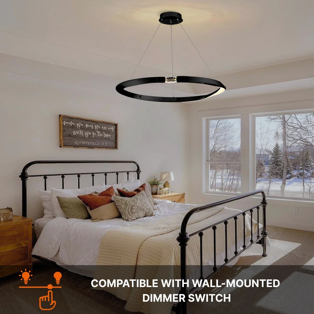design led chandelier