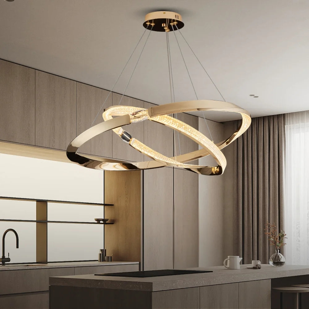design led chandelier