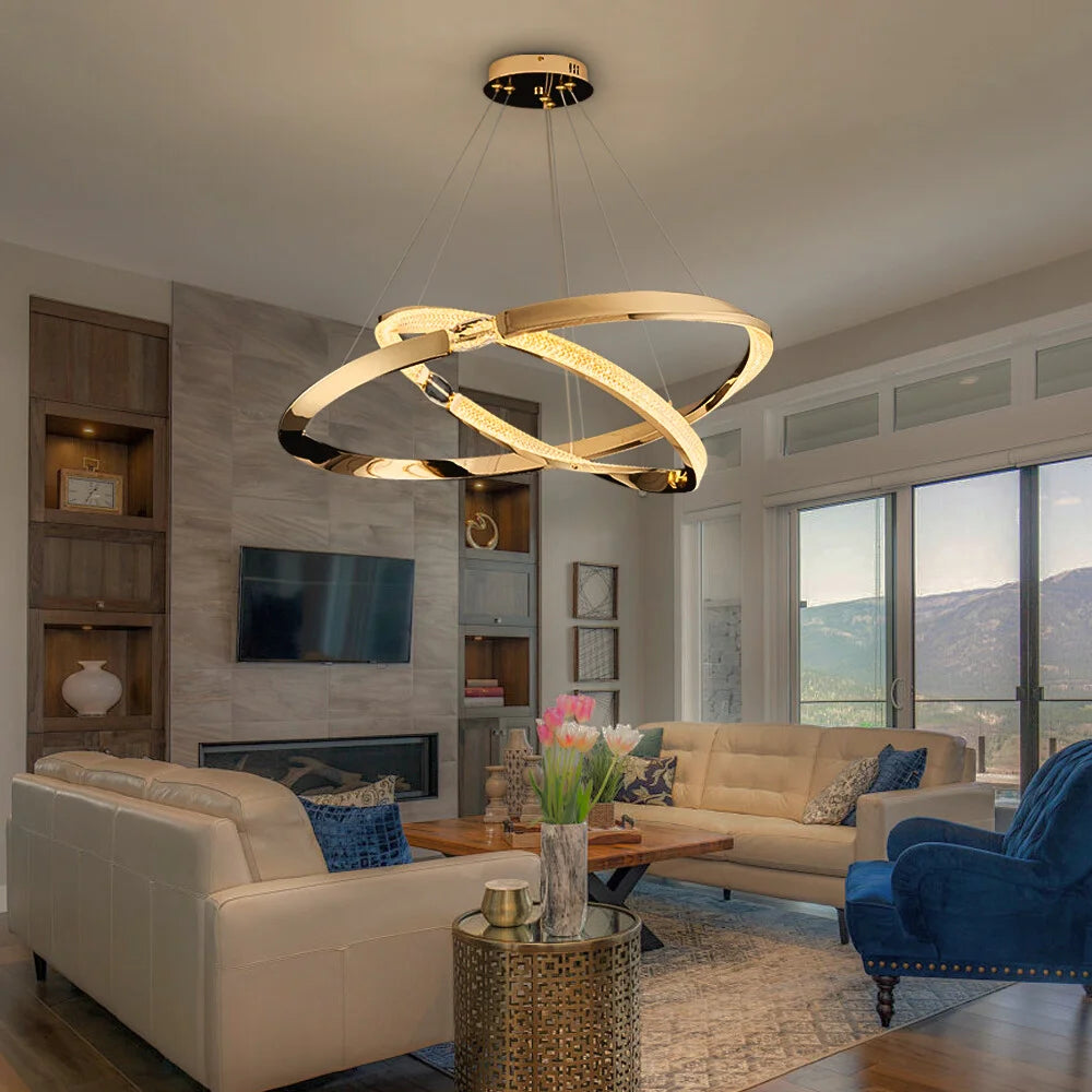 design led chandelier